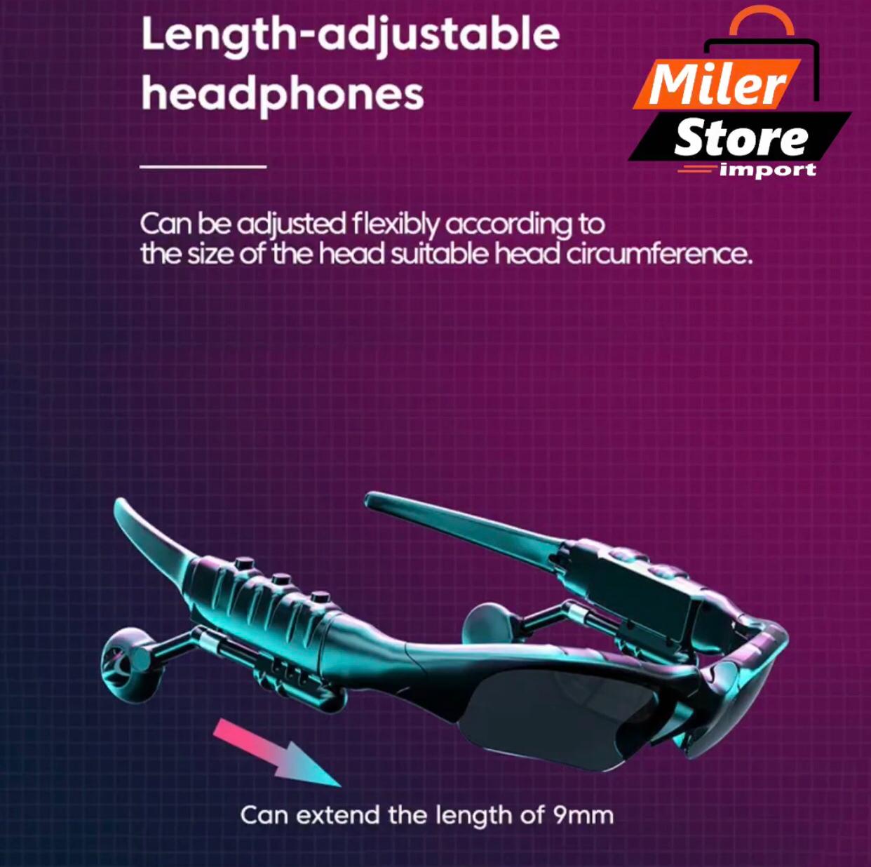 LENTES DE SOL CON AURICULARES BLUETOOTH - MILER STORE IMPORT