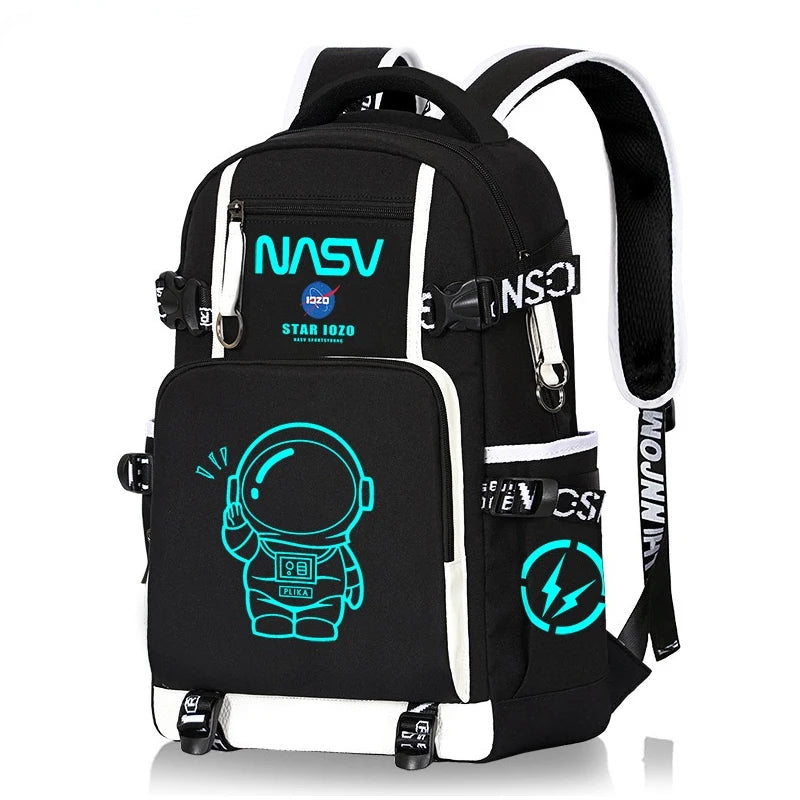 Mochila Nasa 3 en 1, morral ortopédico, luminoso, resistente al agua