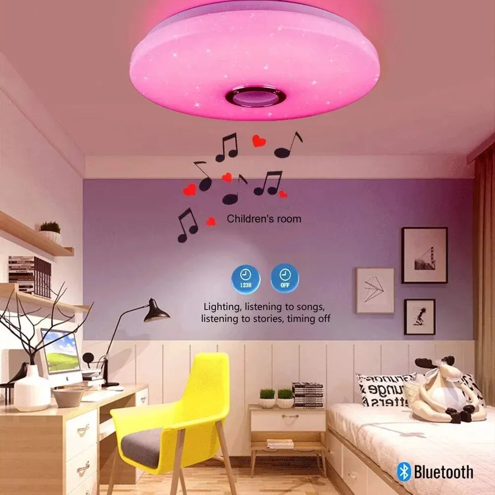 LÁMPARA DE TECHO LED RGB INTELIGENTE CON BLUETOOTH