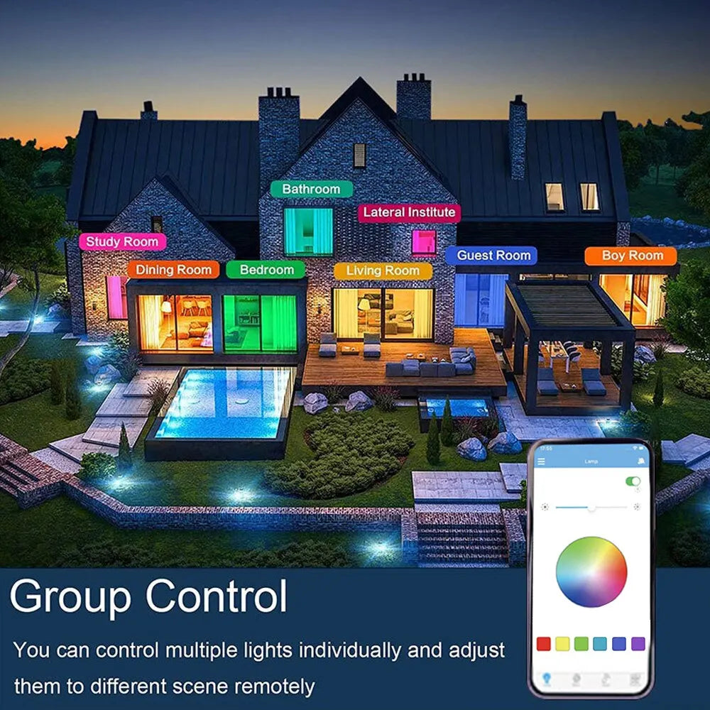 LÁMPARA DE TECHO LED RGB INTELIGENTE CON BLUETOOTH